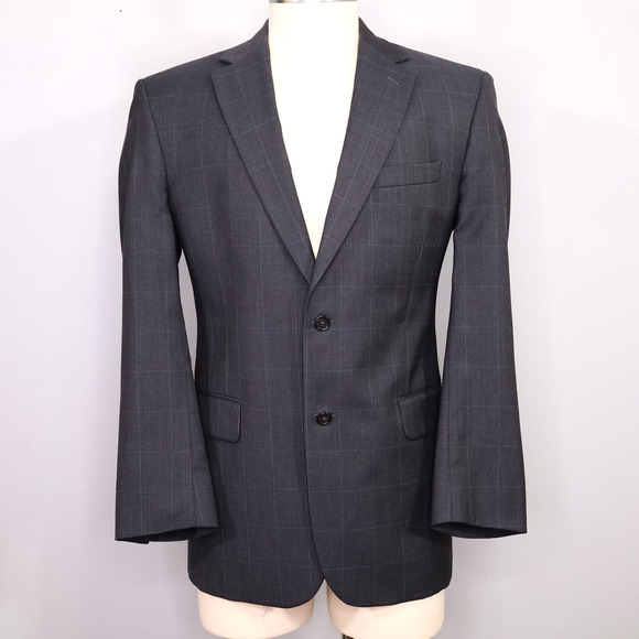 Jos. A. Bank Other - Jos A Bank Sport Coat Mens 41R Wool Silk Blue Gray Jacket Blazer Signature
